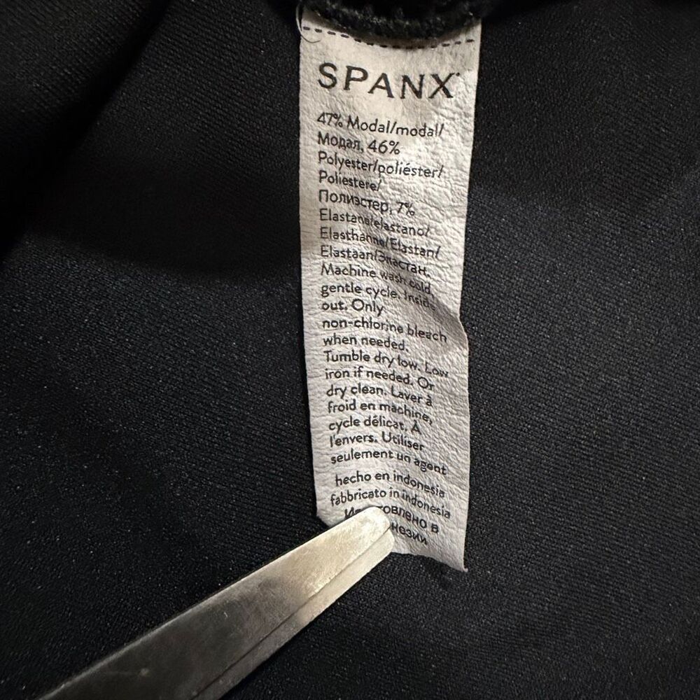 Spanx AirEssentials Black Half Zip Set Sz XS Athleisure Loungewear Travel Set - Picture 4 of 8